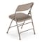 Atlas Commercial Products Triple-Braced Fabric Padded Metal Folding Chair, Gray MFC22GRYFP - alternate 6